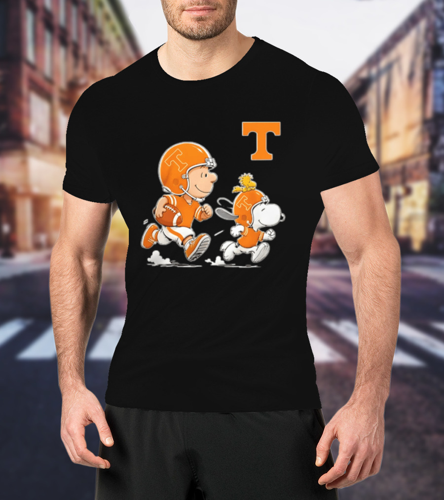 Charlie Brown Snoopy Woodstock Tennessee Volunteers Football 2026 T-Shirt
