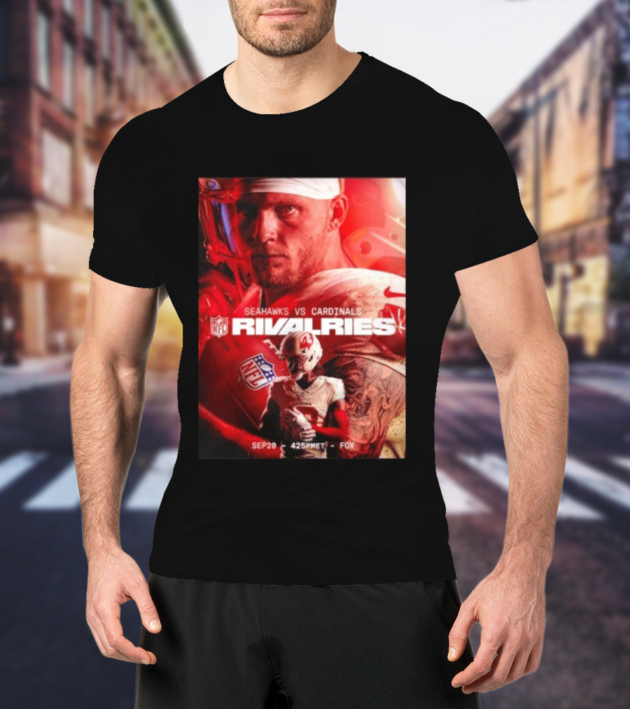 NFL Seahawks Vs Cardinals Rivalries September 20 Game Event 425PM ET On FOX T-Shirt