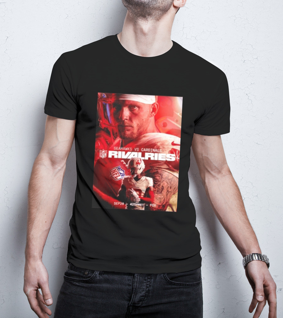 NFL Seahawks Vs Cardinals Rivalries September 20 Game Event 425PM ET On FOX T-Shirt
