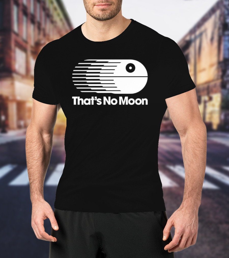 That's No Moon Death Star Space Station Iconic Reference T-Shirt