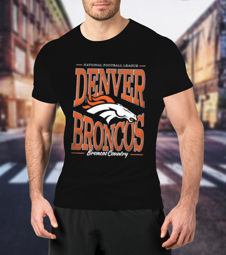National Football League Denver Broncos Country Horse Head T-Shirt