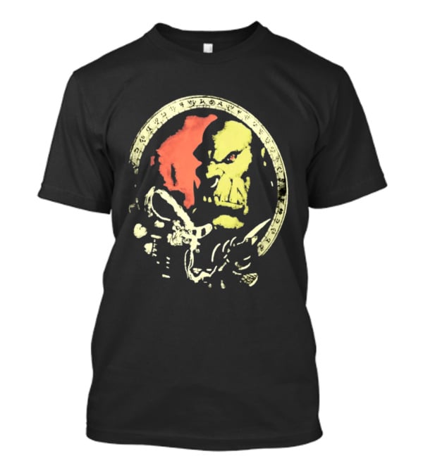 World Of Warcraft Orc Warrior Rune Circle Fantasy T-Shirt