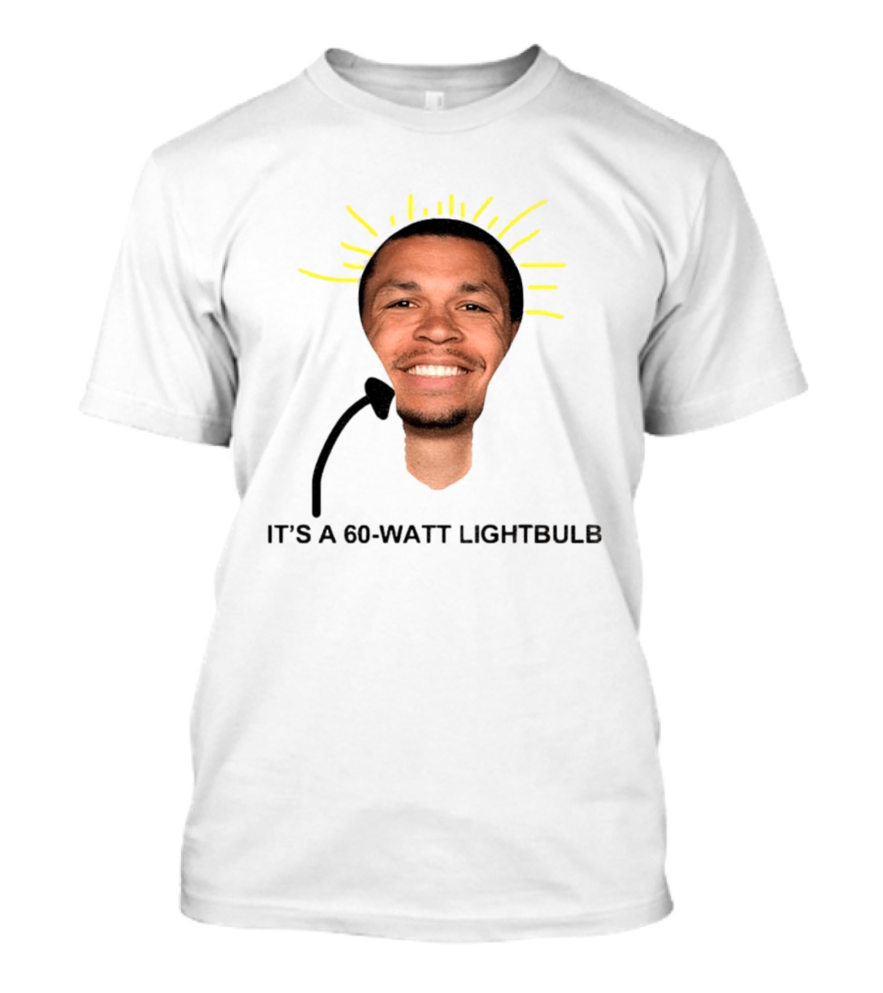 Cyclones NCAAB Jacob Lyftogt It's A 60 Watt Lightbulb Man Face Lightbulb Shape T-Shirt