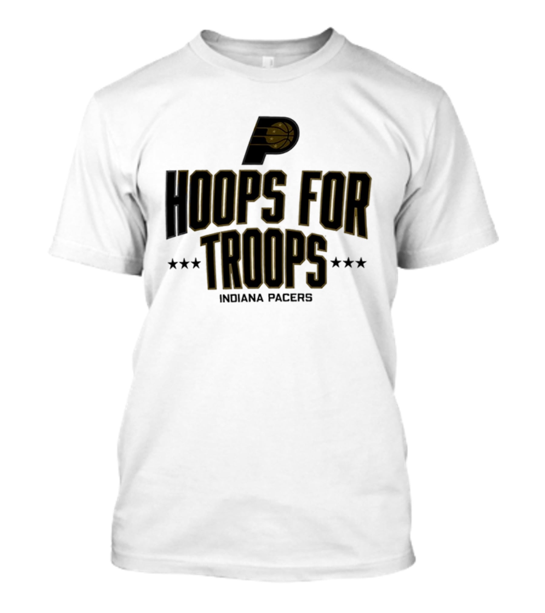 Indiana Pacers Hoops For Troops NBA 2025 T-Shirt