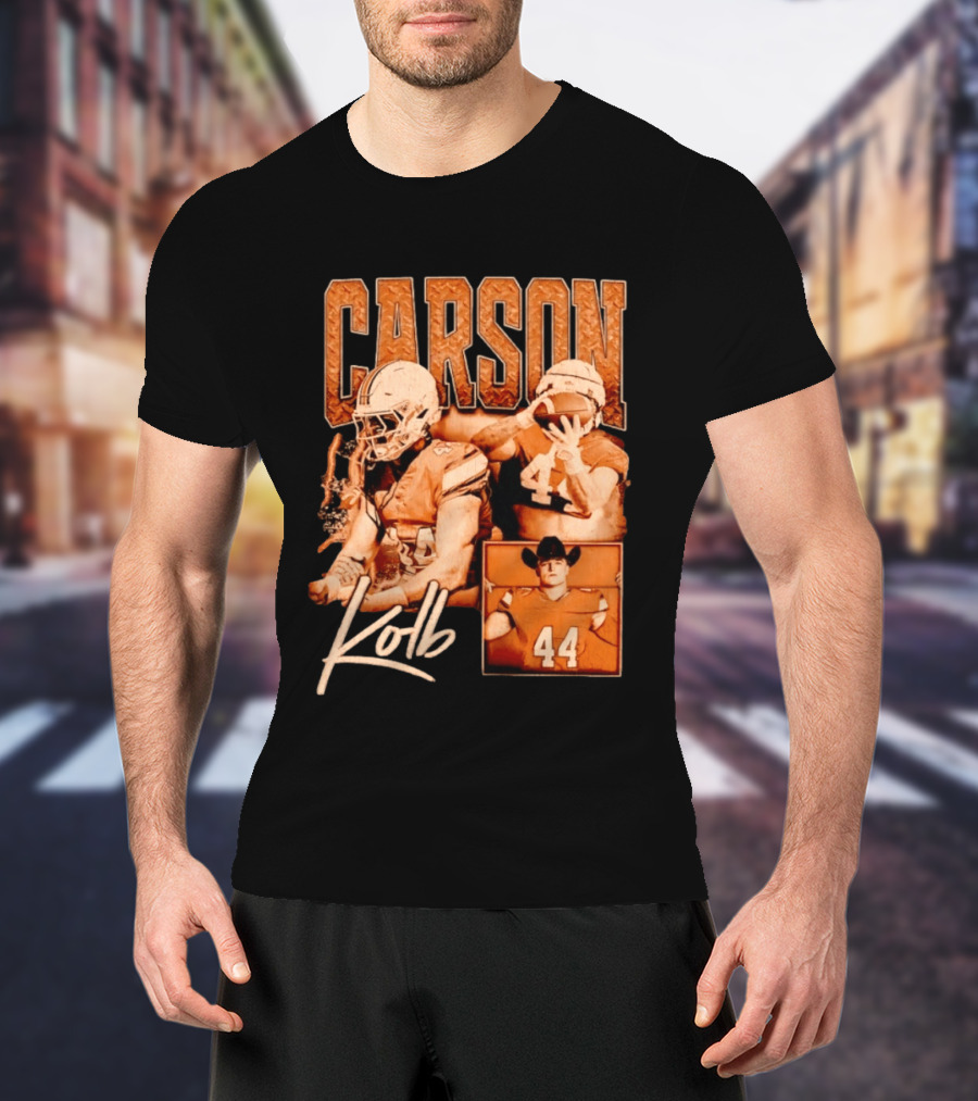 Carson Kolb 44 Football Player Collage T-Shirt