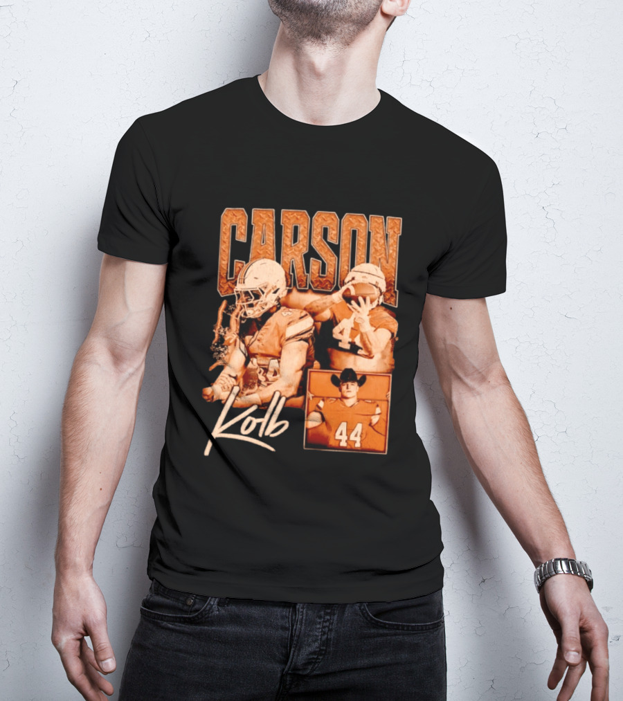 Carson Kolb 44 Football Player Collage T-Shirt