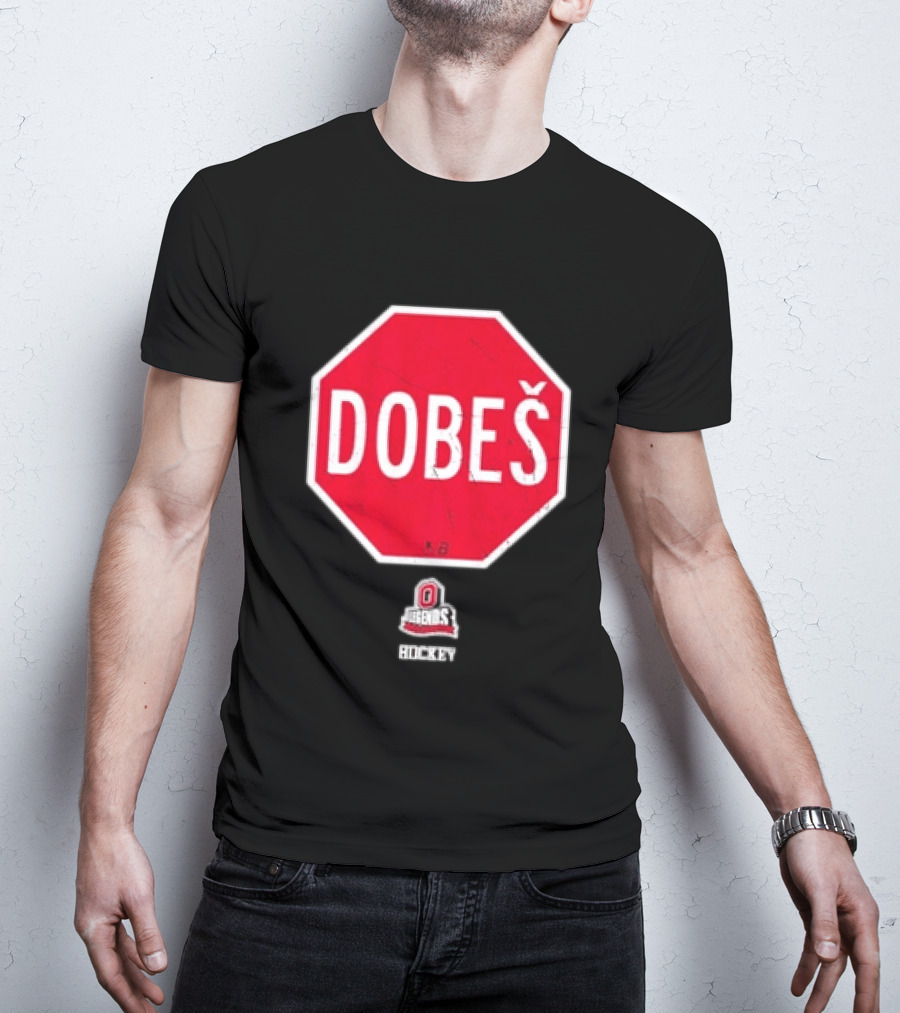 Ohio State Buckeyes Jakub Dobes Stop Sign T-Shirt