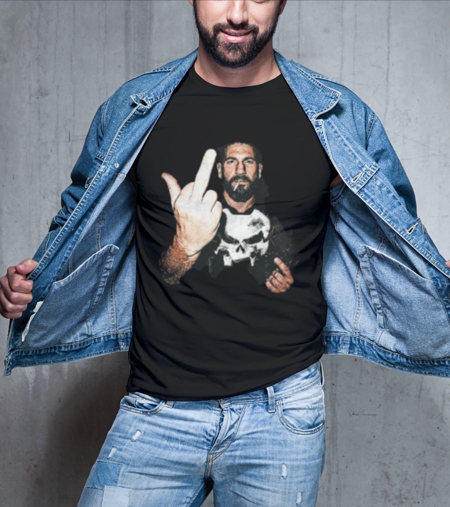 Jon Bernthal Punisher Middle Finger Iconic Gesture T-Shirt