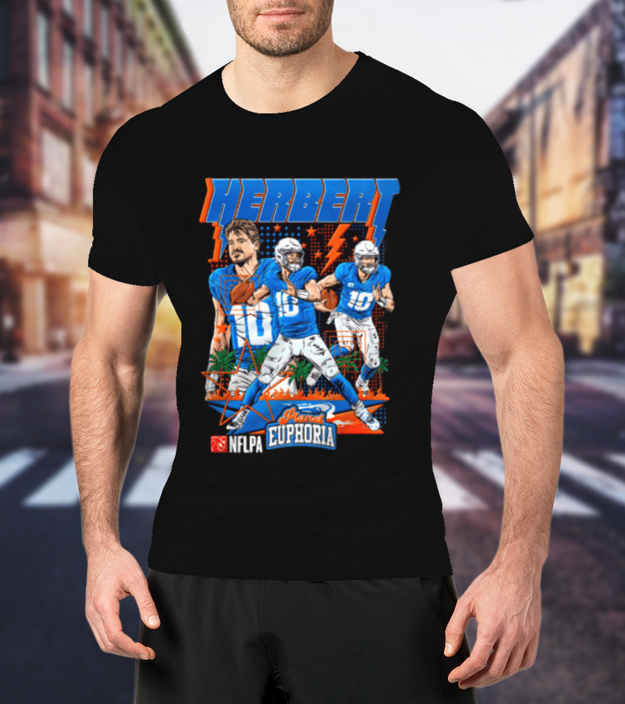 Herbert Player Euphoria NFLPA Limited Edition Lightning Version T-Shirt