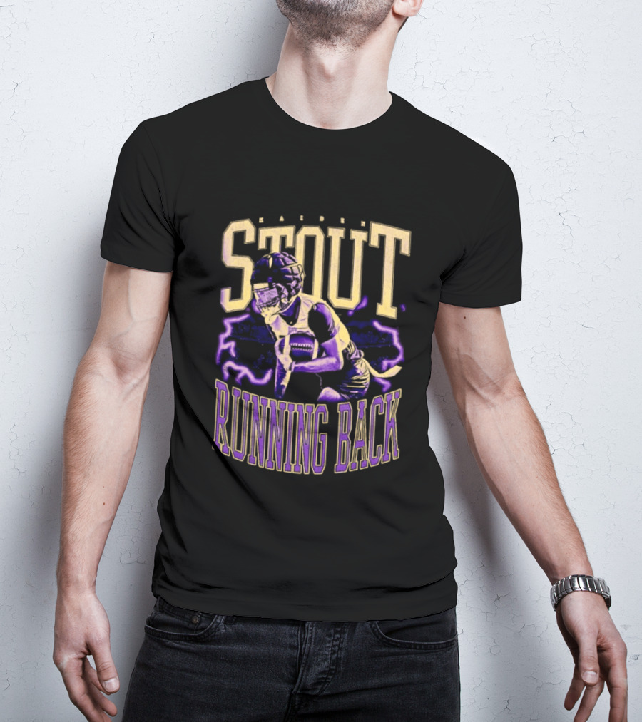 Stout Running Back Football Player T-Shirt