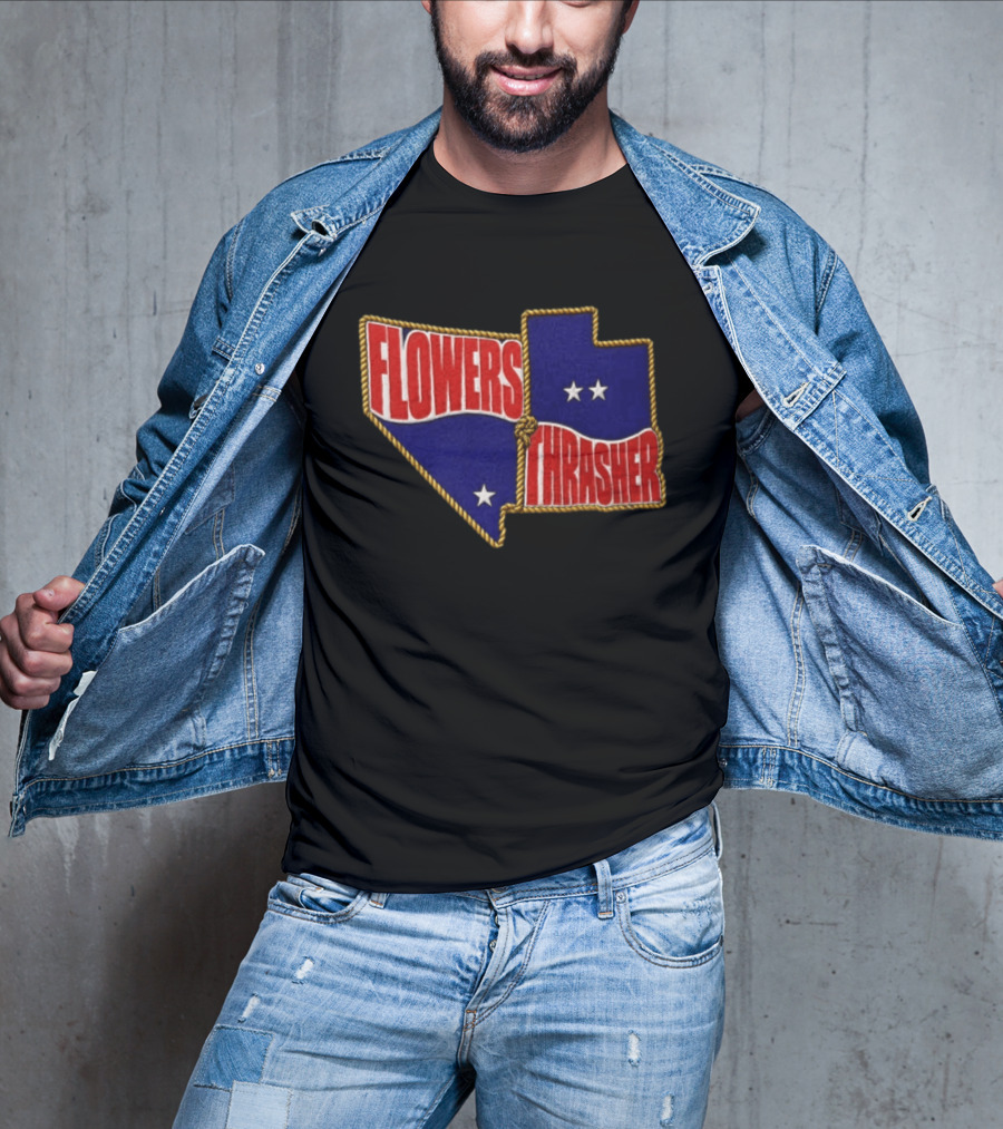 FLOWERS THRASHER Nevada Utah Patch T-Shirt