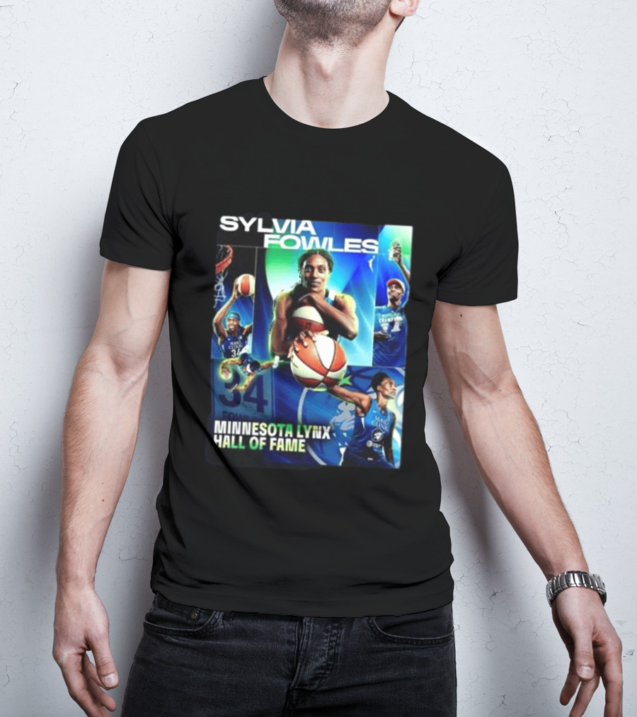 Sylvia Fowles Minnesota Lynx Hall Of Fame Basketball Legend 34 T-Shirt