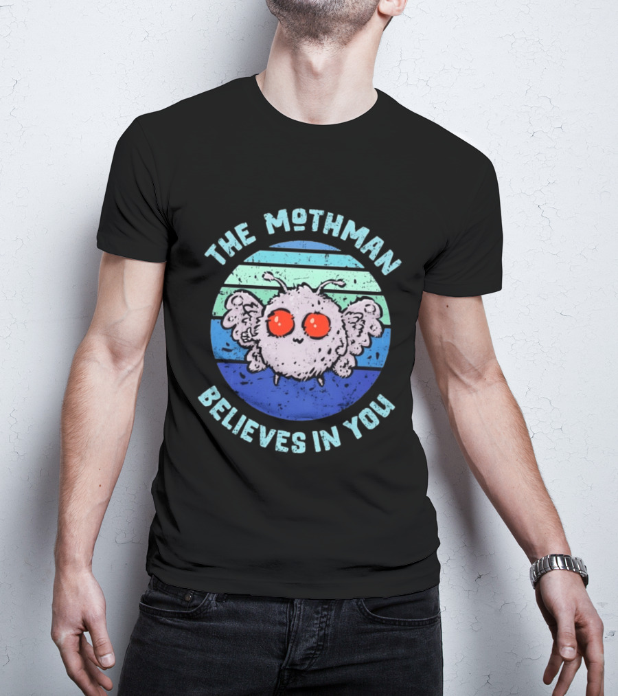 The Mothman Believes In You Distressed T-Shirt