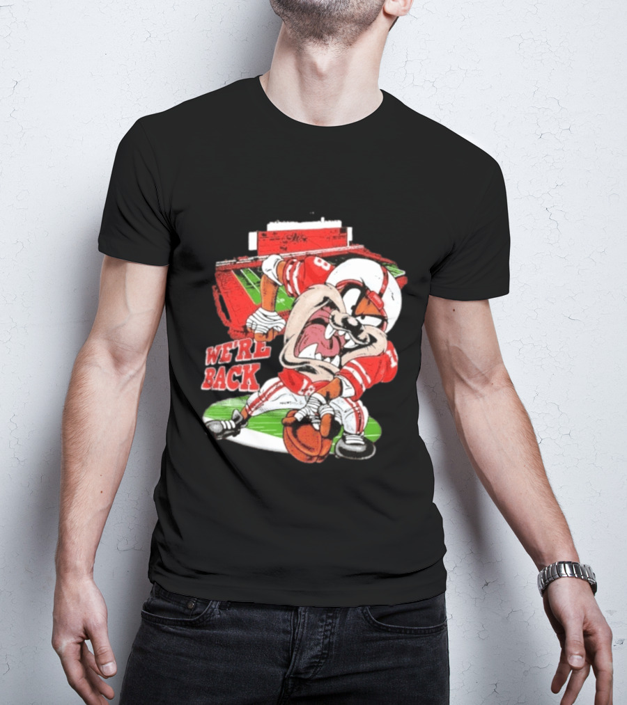 Taz Nebraska Cornhuskers We're Back Memorial Stadium Football T-Shirt
