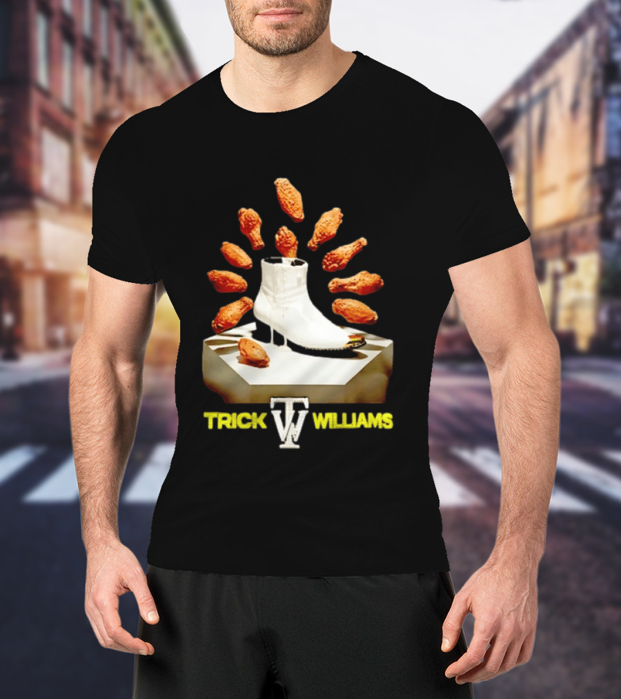 Trick Williams WWE Lemon Pepper Steppers Chicken Boot T-Shirt