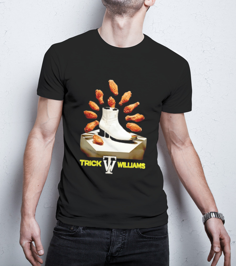 Trick Williams WWE Lemon Pepper Steppers Chicken Boot T-Shirt