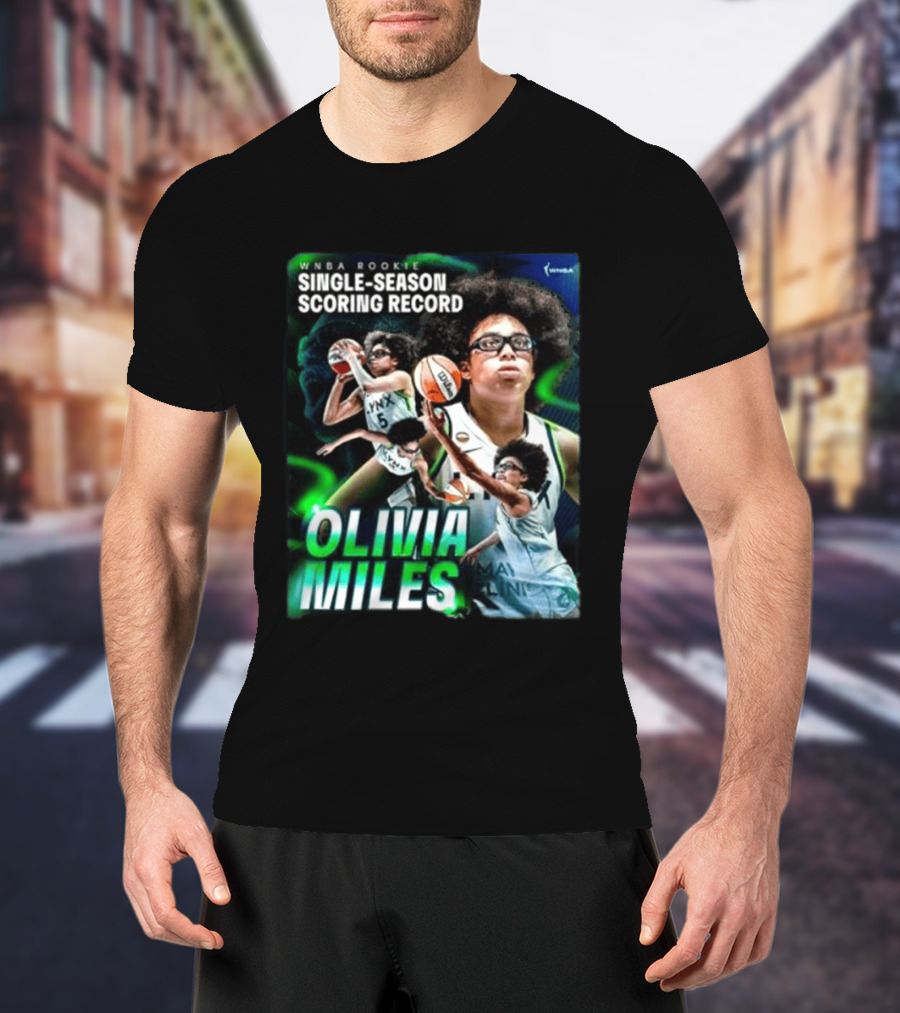 WNBA Rookie Single Season Scoring Record Olivia Miles T-Shirt