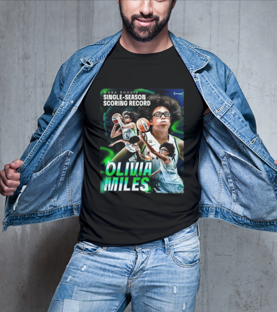 WNBA Rookie Single Season Scoring Record Olivia Miles T-Shirt