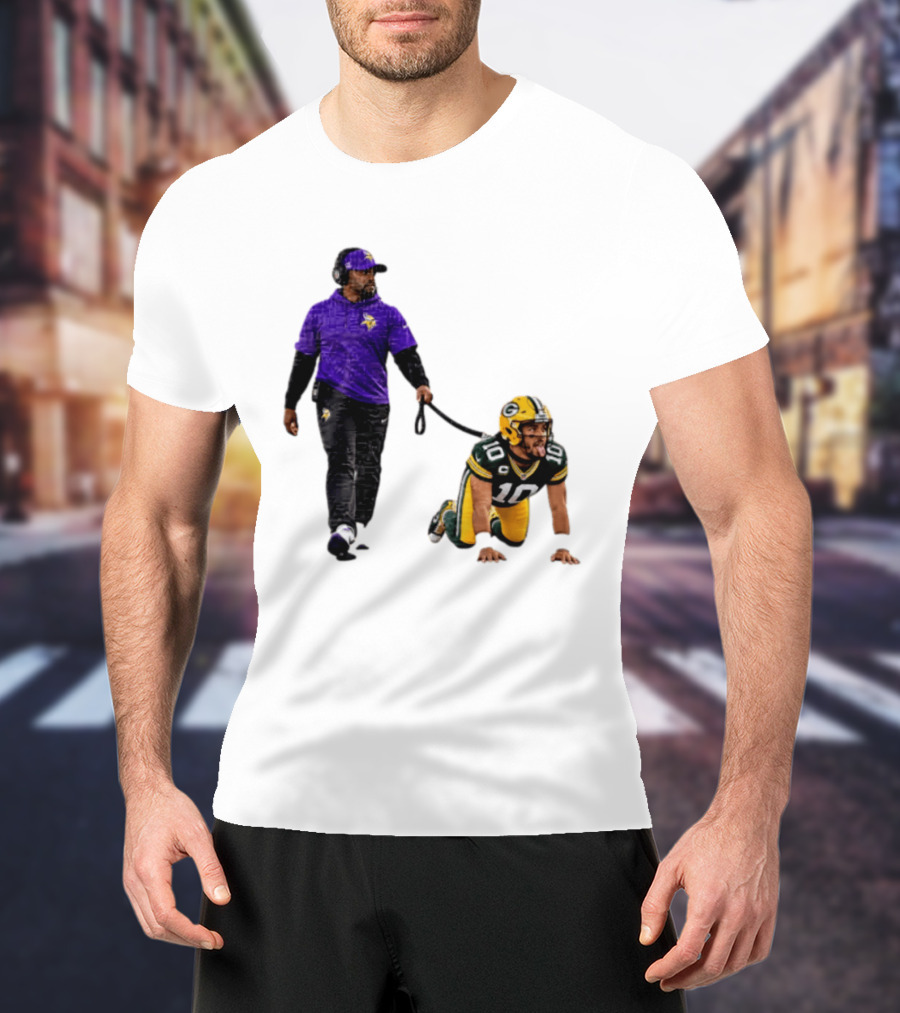 Brian Flores Minnesota Vikings Dominating Jordan Love Green Bay Packers NFL Meme T-Shirt