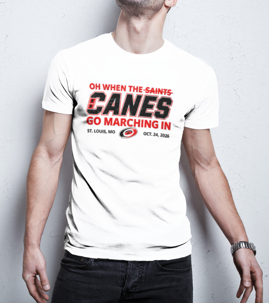 Oh When The Saints Canes Go Marching In St. Louis MO Oct 21 2006 T-Shirt