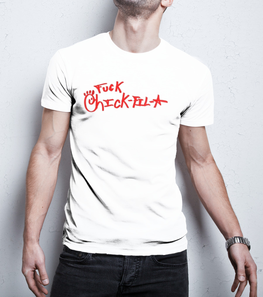 Chick Fil A Handwritten Red Text Controversial Message T-Shirt