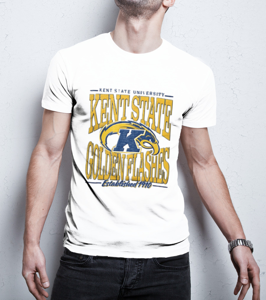 Kent State University Golden Flashes 1910 Blue Yellow Eagle T-Shirt