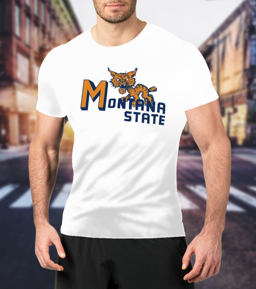 Montana State Bobcats Vintage NCAA Sports T-Shirt