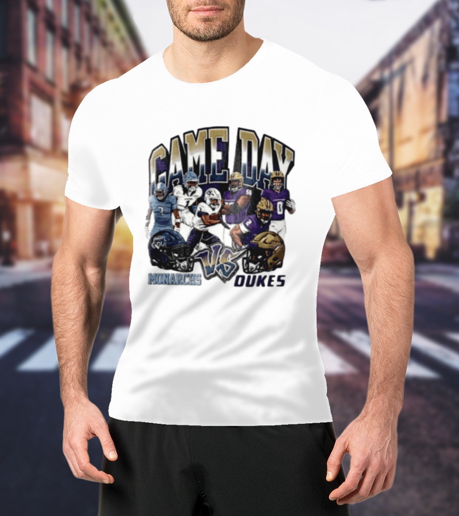 Old Dominion Monarchs Game Day Vs James Madison Dukes NCAA 2026 T-Shirt
