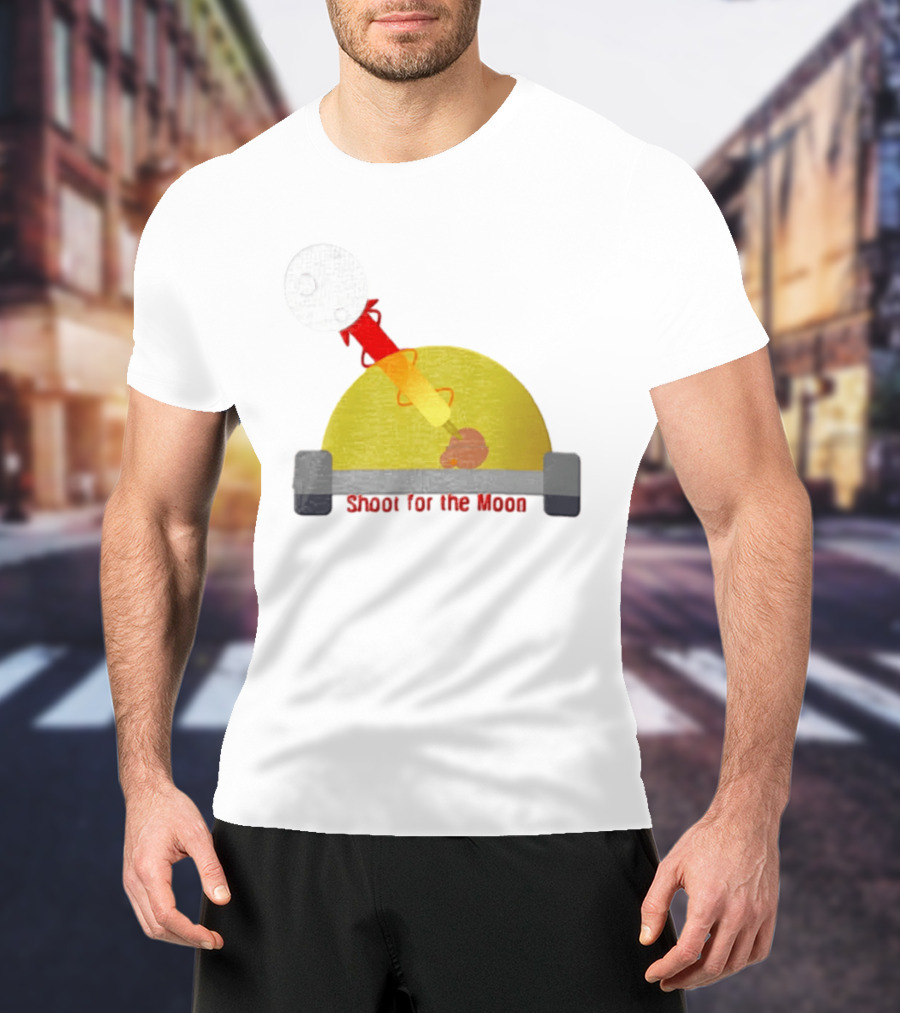 Shoot For The Moon Rocket Launcher Animation T-Shirt