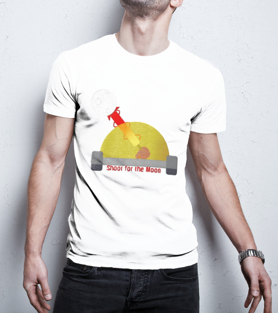 Shoot For The Moon Rocket Launcher Animation T-Shirt