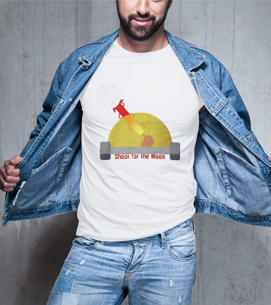Shoot For The Moon Rocket Launcher Animation T-Shirt