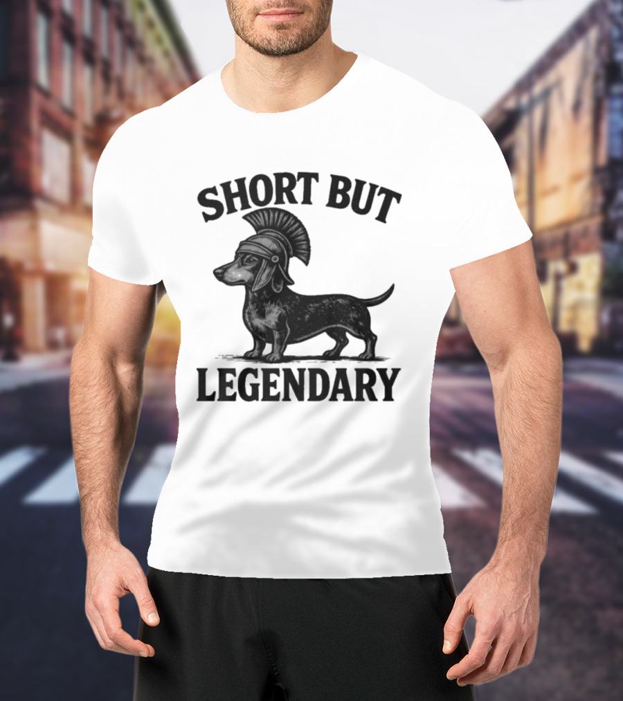 Short But Legendary Roman Warrior Wiener Dog T-Shirt
