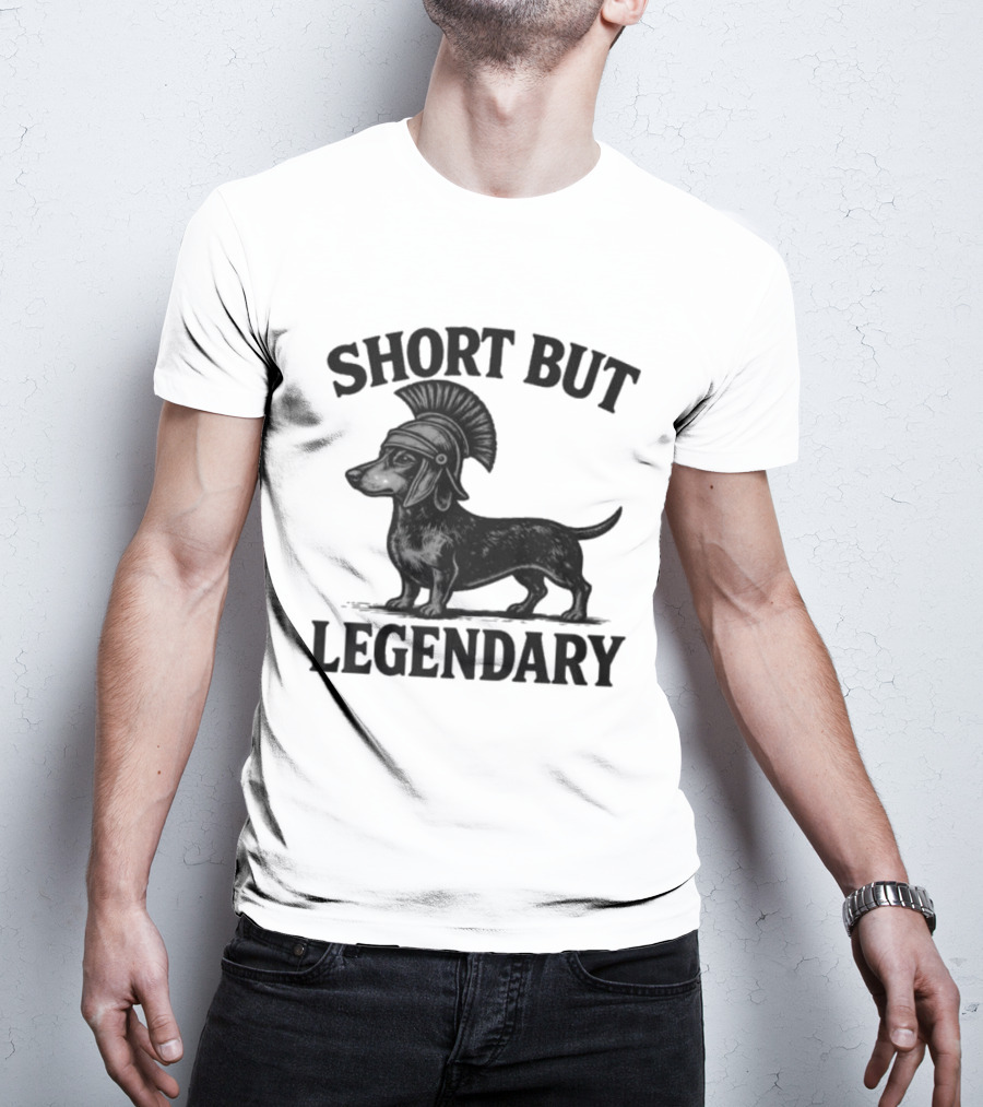 Short But Legendary Roman Warrior Wiener Dog T-Shirt
