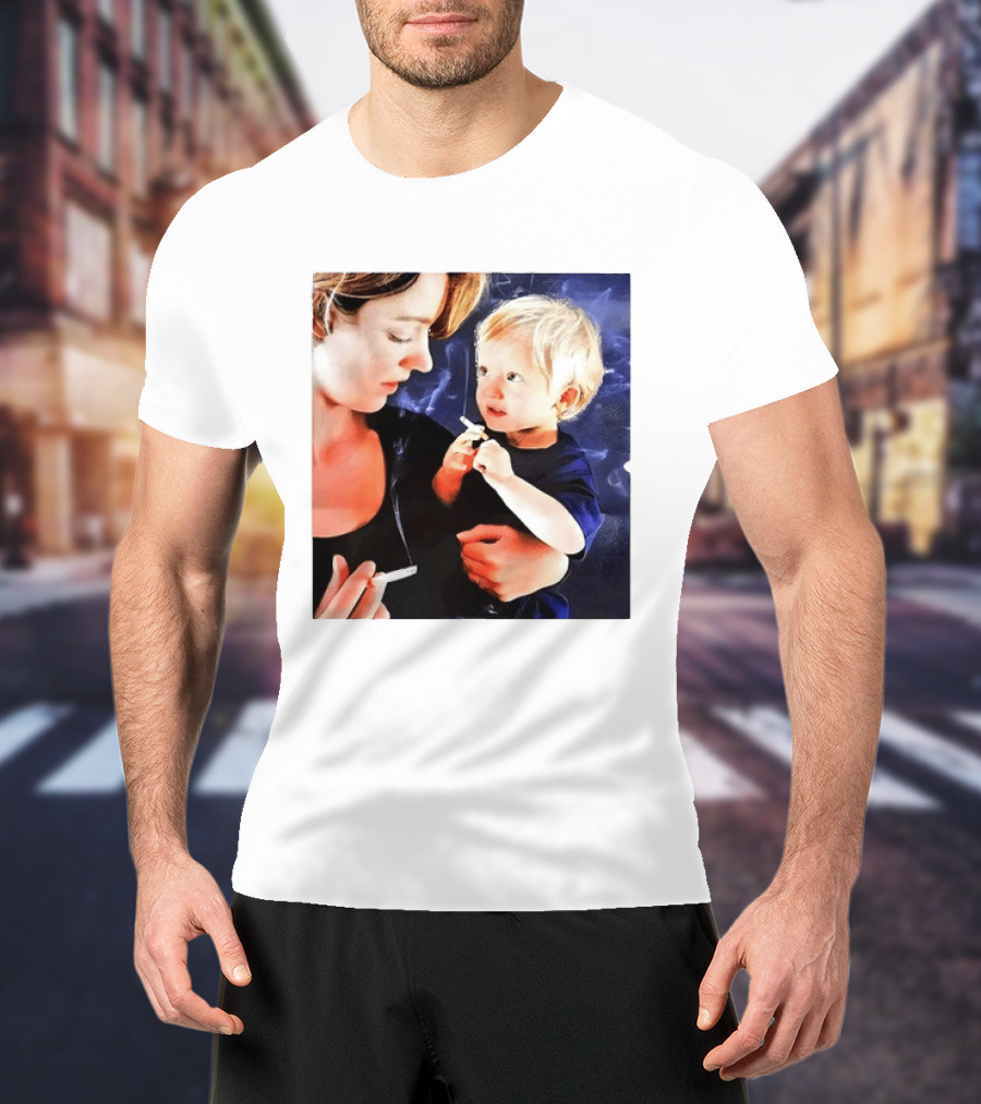 When You Light Up So Does He Anti Smoking Awareness T-Shirt