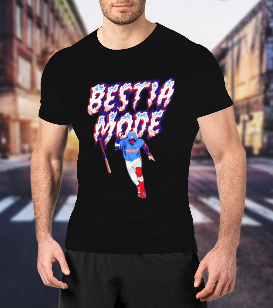 BESTIA MODE Aquicos 13 Baseball Player Athlete T-Shirt