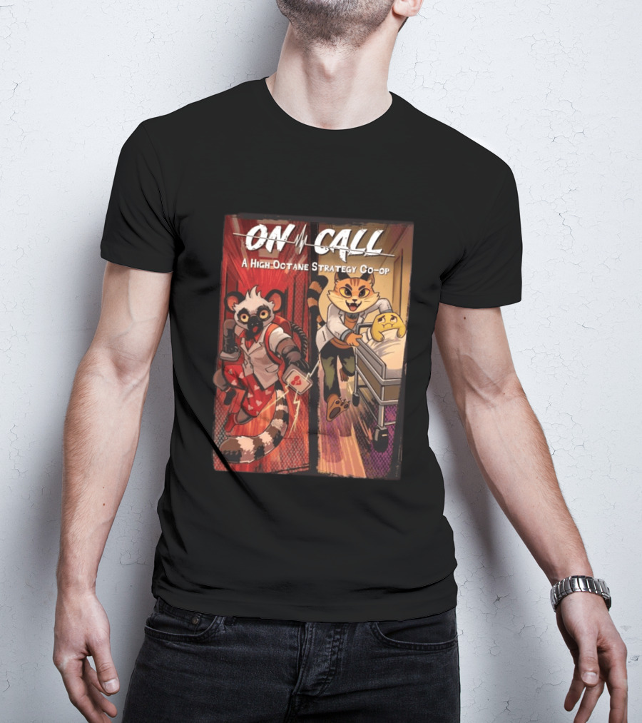 On Call A High Octane Strategy Co Op Lemur And Cat Doctors In Action T-Shirt
