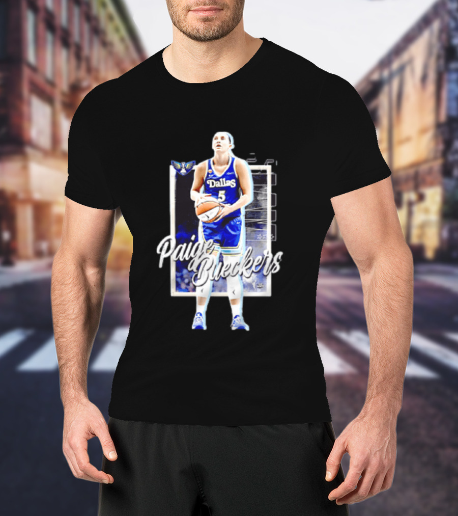 Paige Bueckers Dallas Wings Basketball Player Jersey Number 5 T-Shirt