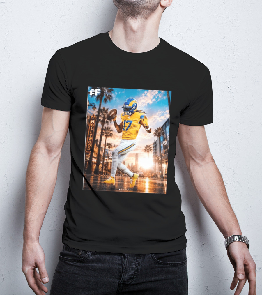 Los Angeles Rams Hollywood Davante Adams 17 Football Player T-Shirt