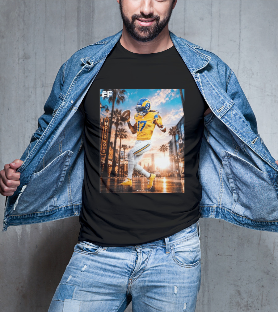 Los Angeles Rams Hollywood Davante Adams 17 Football Player T-Shirt