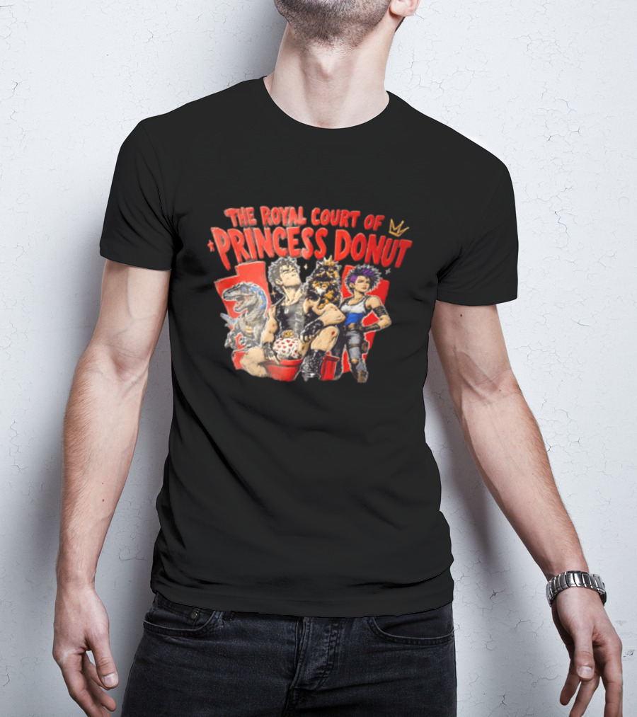 Dungeon Crawler Carl The Royal Court Of Princess Donut Man Cat Dinosaur Woman T-Shirt
