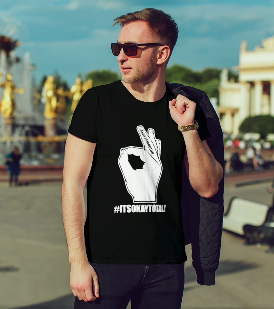 Andysmanclub Itsokaytotalk It's Okay To Talk Hand Gesture T-Shirt