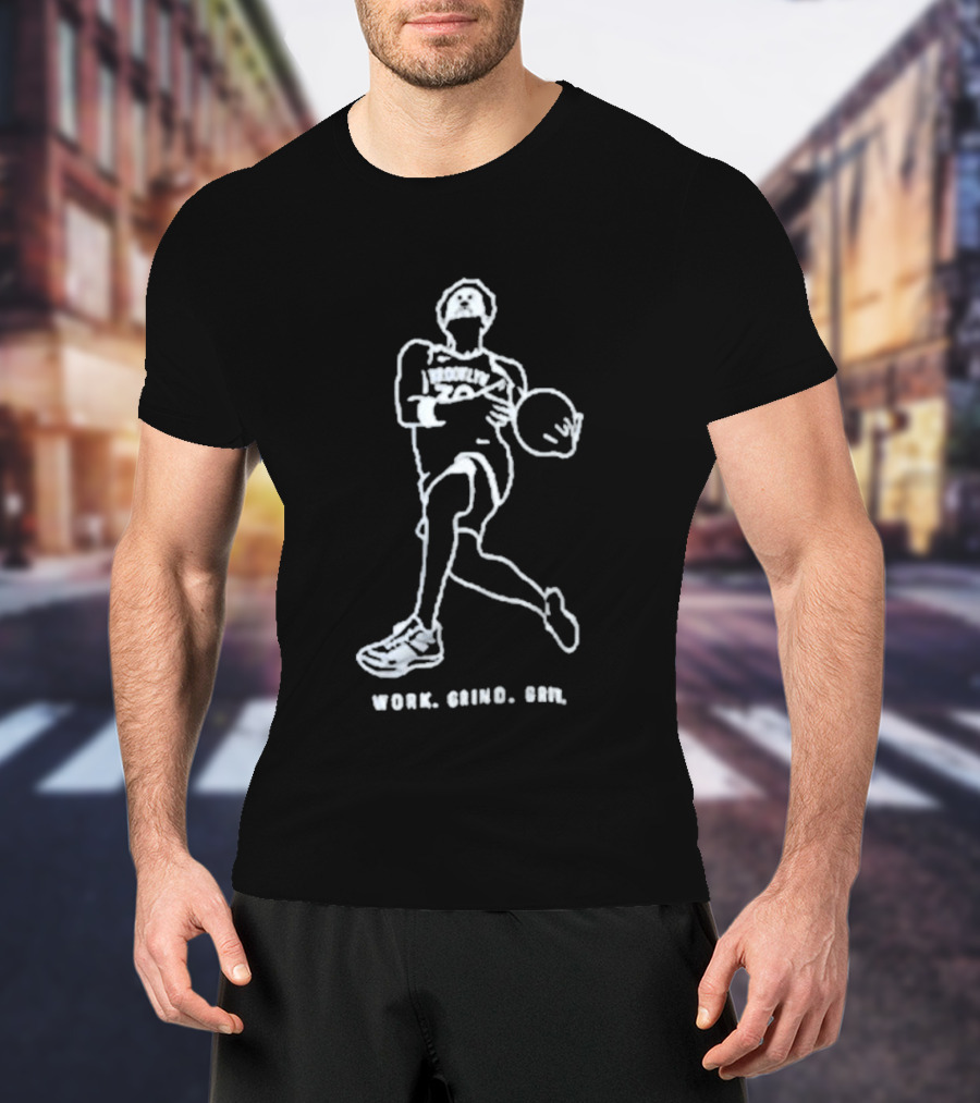 Julius Randle Basketball Work Grind Grow T-Shirt