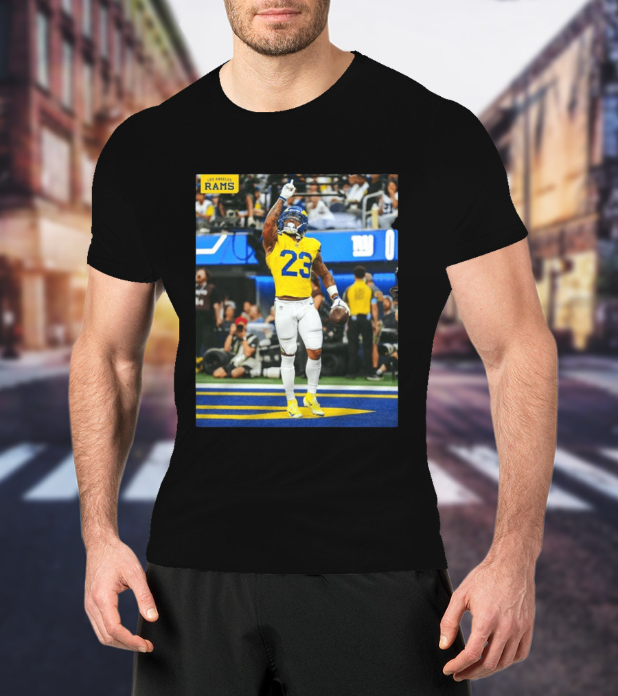 Los Angeles Rams Kamren Kinchens #23 NFL Football Jersey Celebration T-Shirt