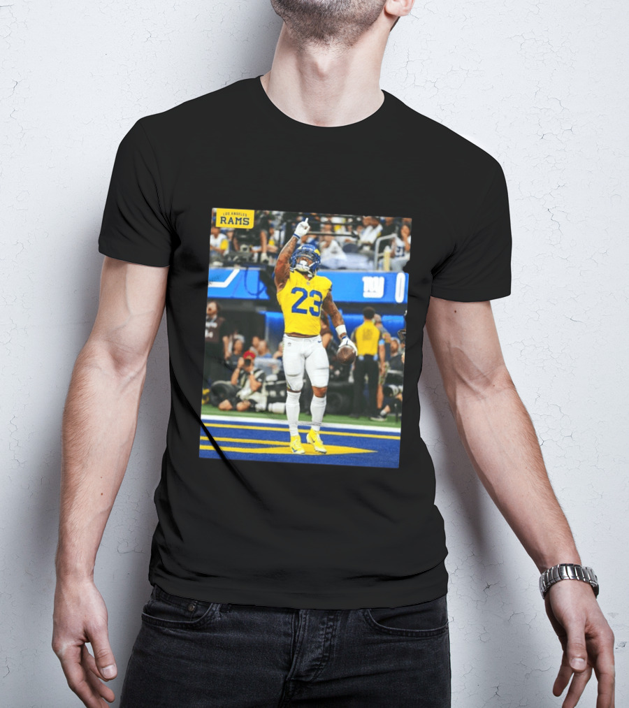 Los Angeles Rams Kamren Kinchens #23 NFL Football Jersey Celebration T-Shirt