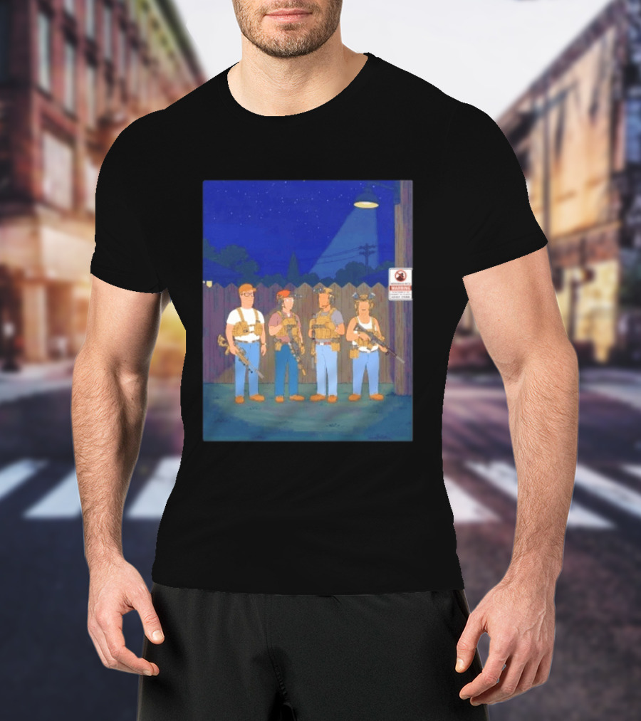 Neighborhood Tactical Squad Warning King Of The Hill T-Shirt