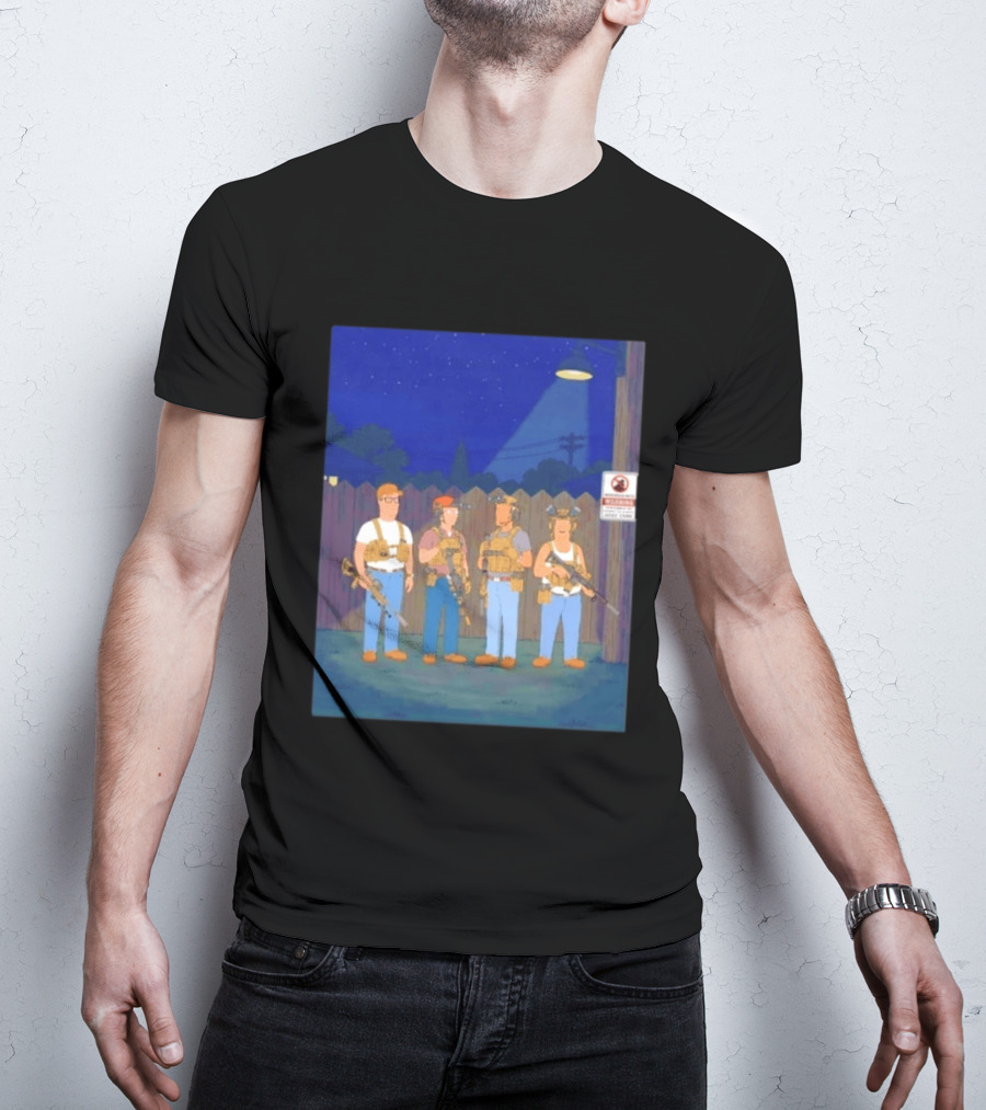 Neighborhood Tactical Squad Warning King Of The Hill T-Shirt