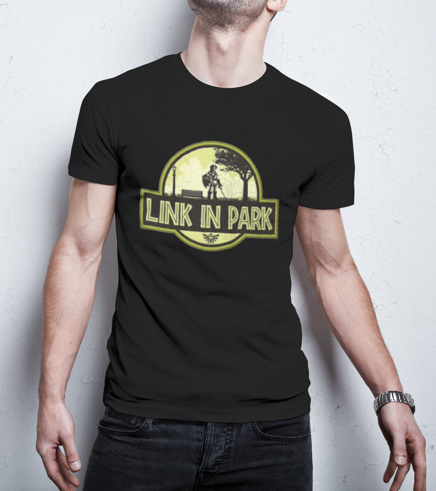 Link In Park Sword And Shield Hero Outdoors Scene T-Shirt