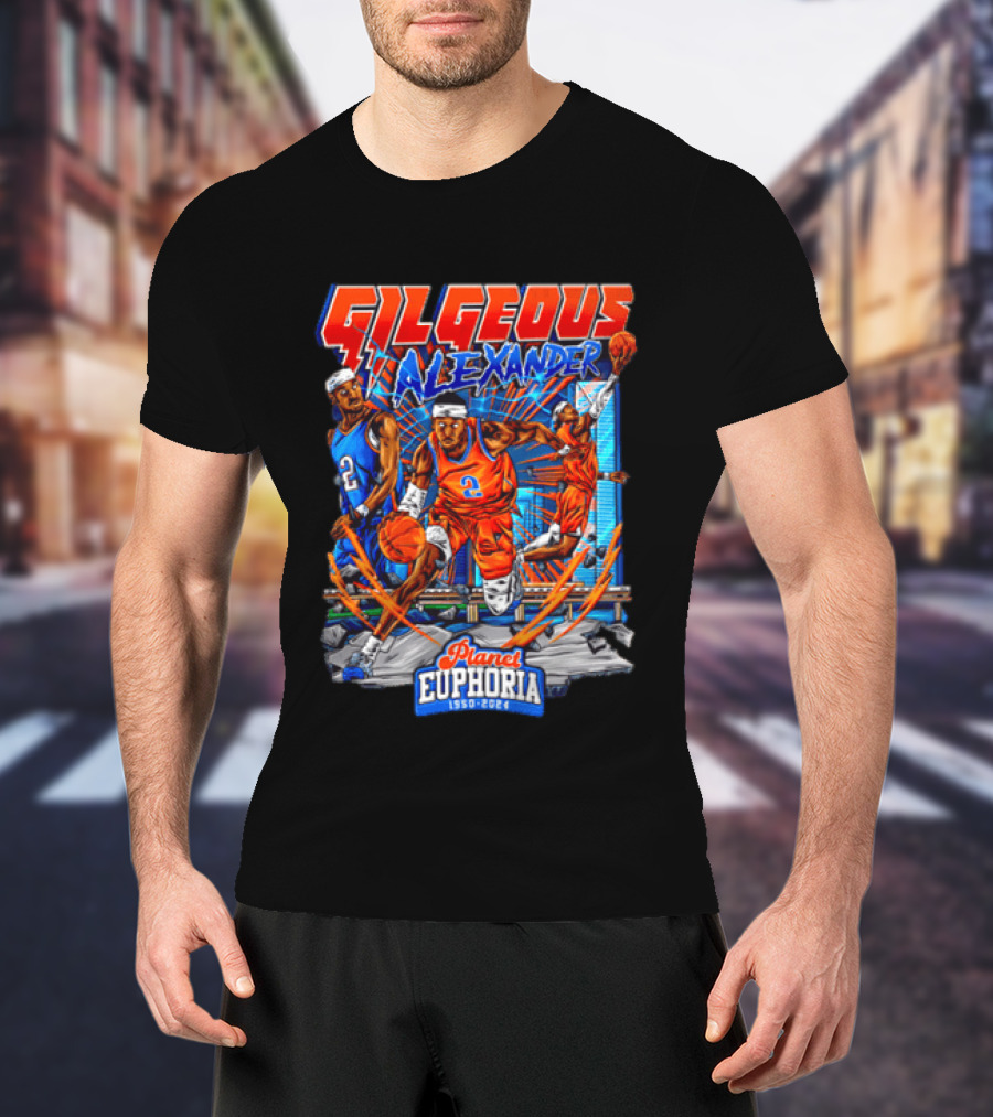 Gilgeous Alexander Oklahoma City Thunder Planet Euphoria 1950 2024 T-Shirt