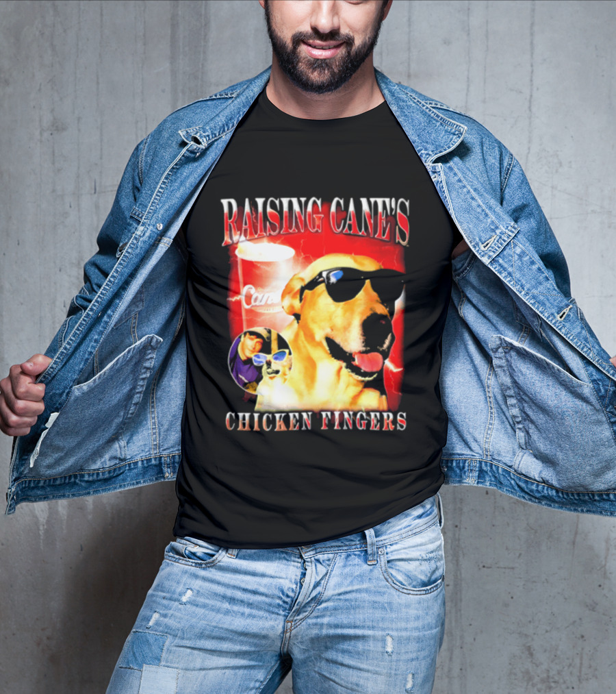 Raising Cane's Labrador Sunglasses Cup Chicken Fingers T-Shirt