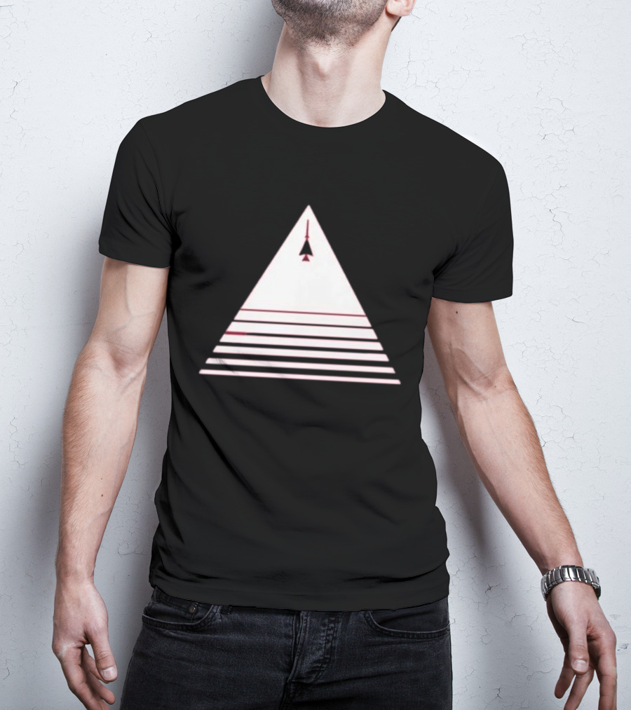 Stuart Fails To Save The Universe Stuart Bloom Jet Airplane Triangle Pyramid T-Shirt